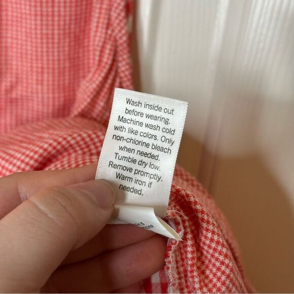 Croft & Barrow Red White Linen Blend Sleeveless Shell Top Sz L Coastal Cowgirl - Picture 8 of 8